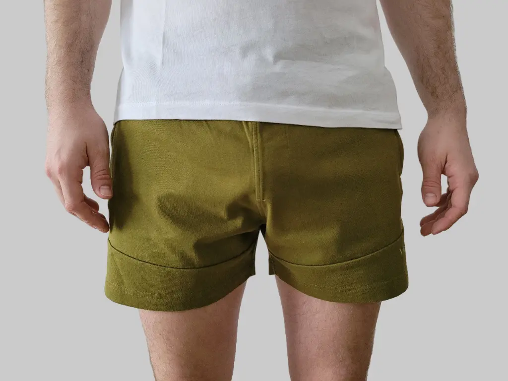 MID-THIGH SHORTS OLIVE GREEN (S)